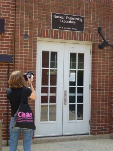 TLC Agent photographing University of Illinois Nuclear Engineering Laboratory